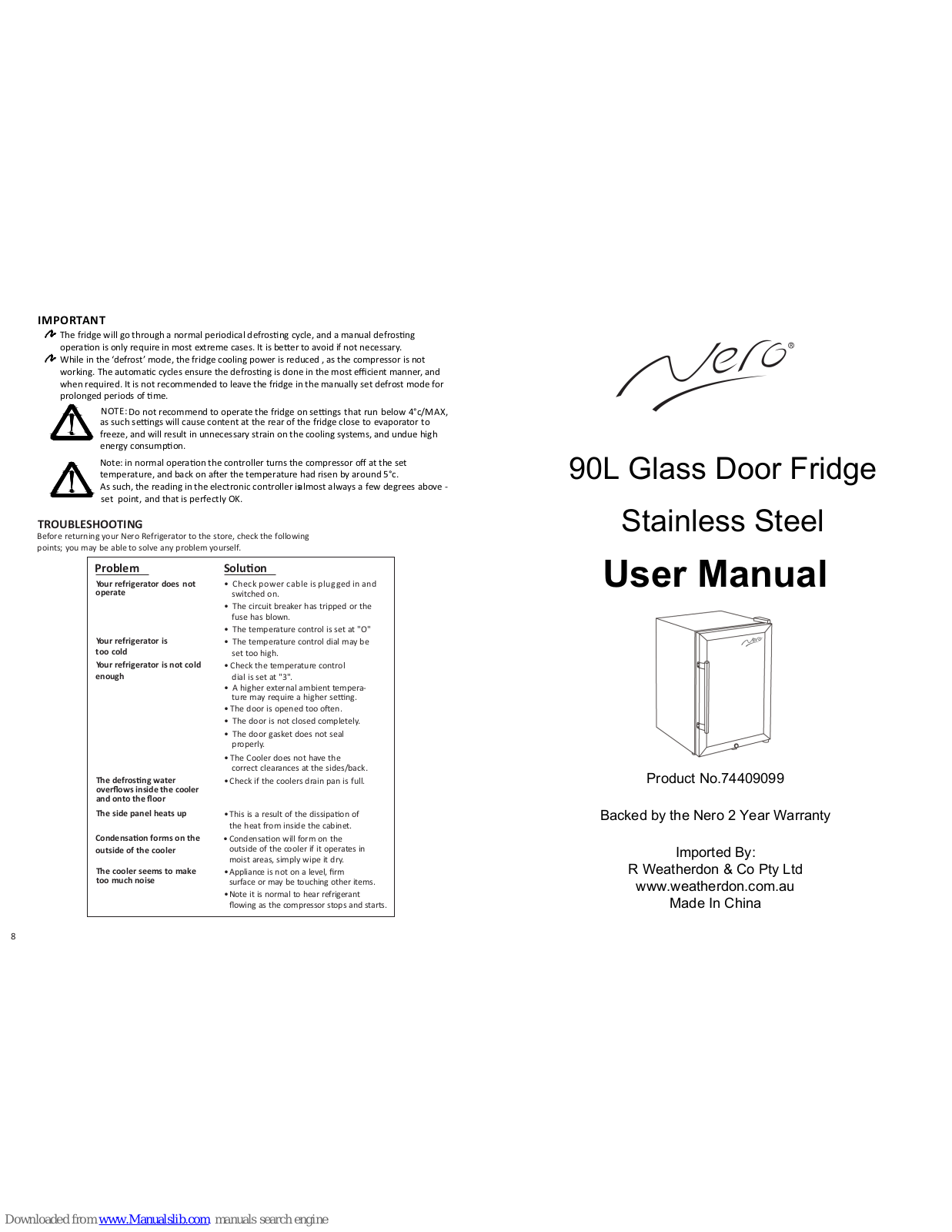 Nero 74409099 User Manual - ManualMachine.com