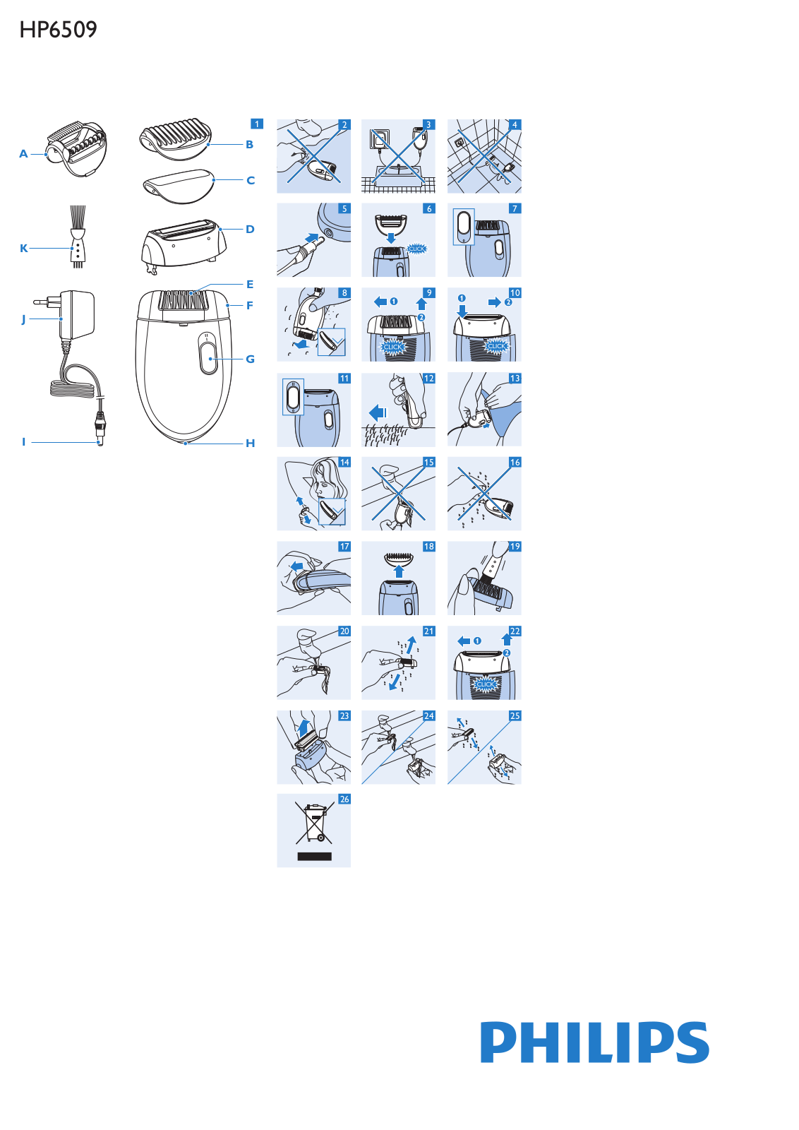 Philips HP6509 User Manual