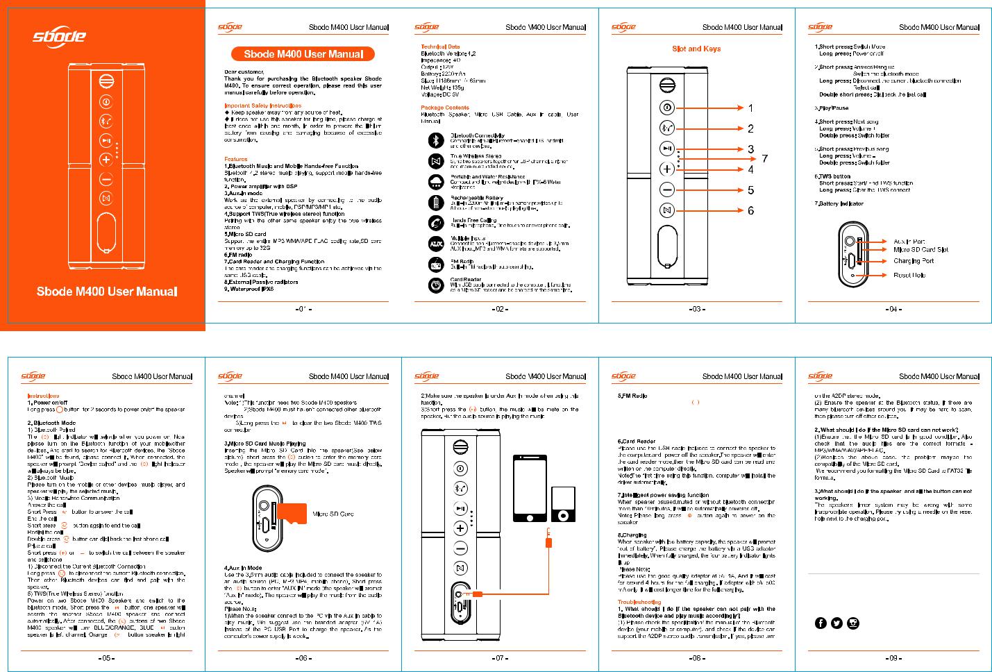 Sbode M400 User Manual