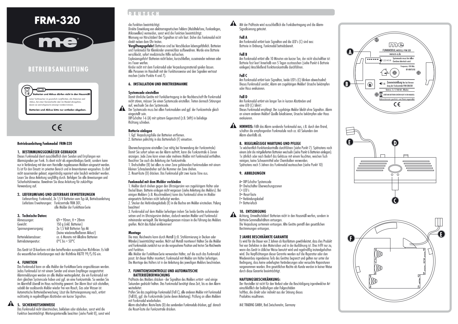 m-e FRM-320 User Manual