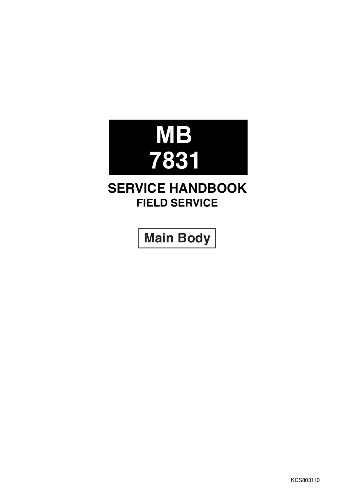 Minolta 8031FVFE Datasets - ManualMachine.com