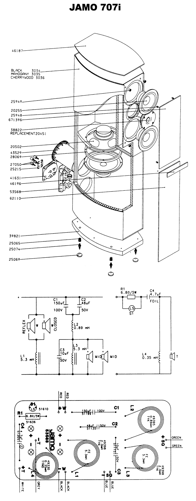 Jamo 707i Schematic