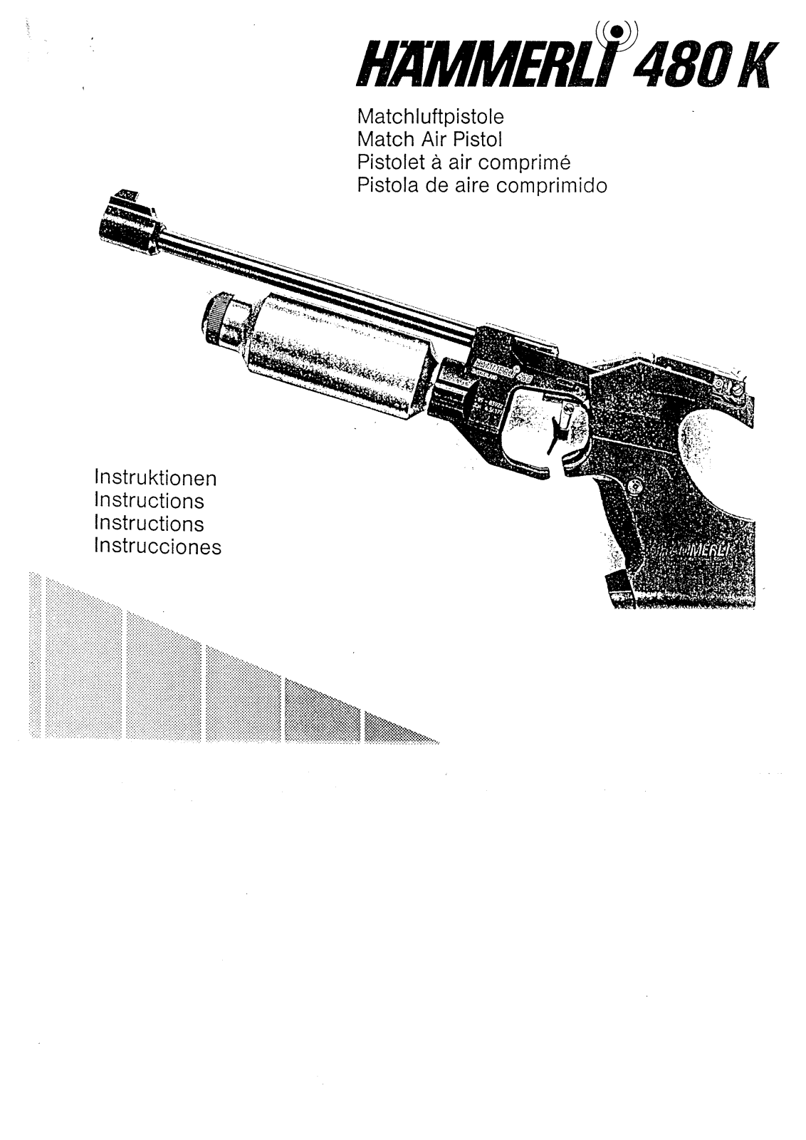 Walther Hammerli 480 K Instruction Manual