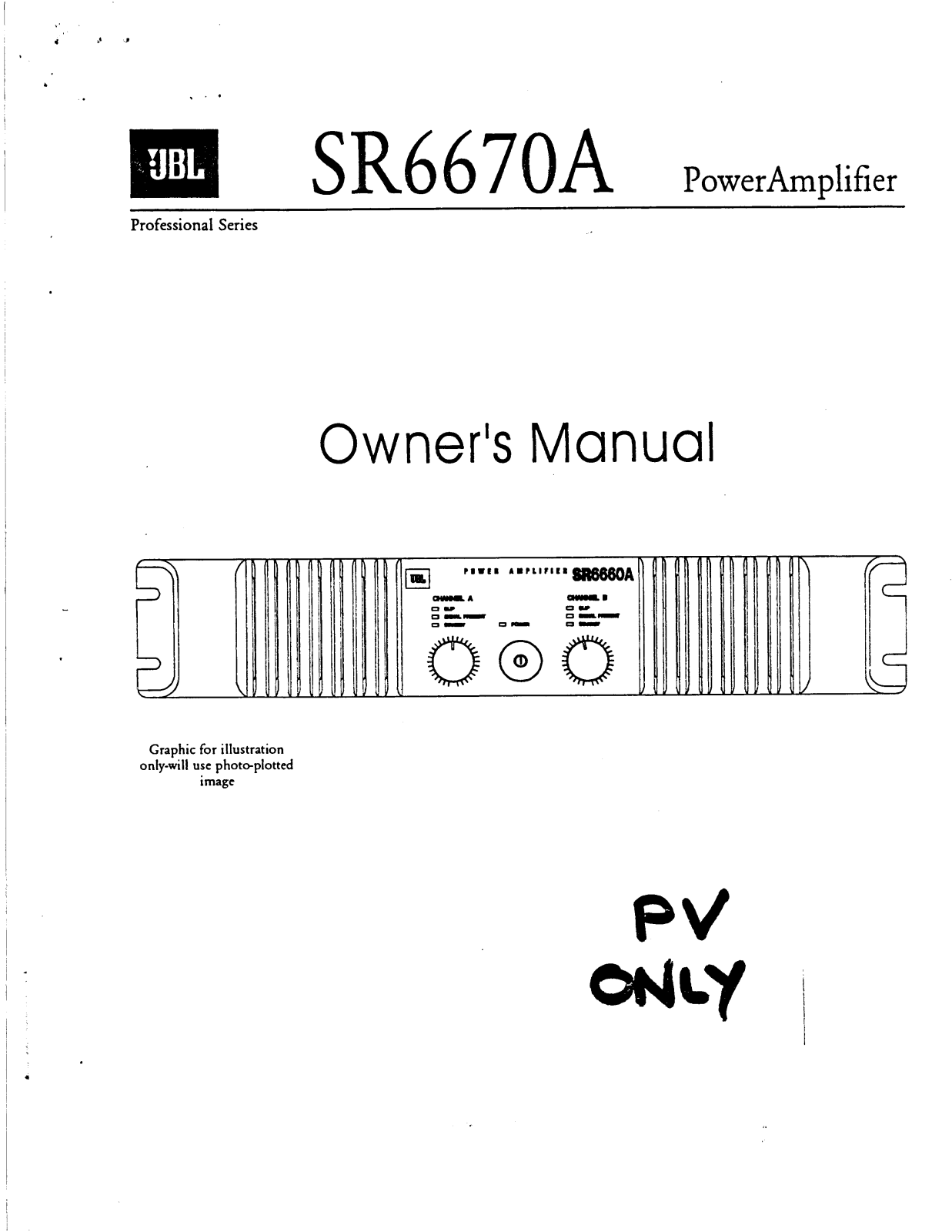 JBL SR-6670-A Service manual