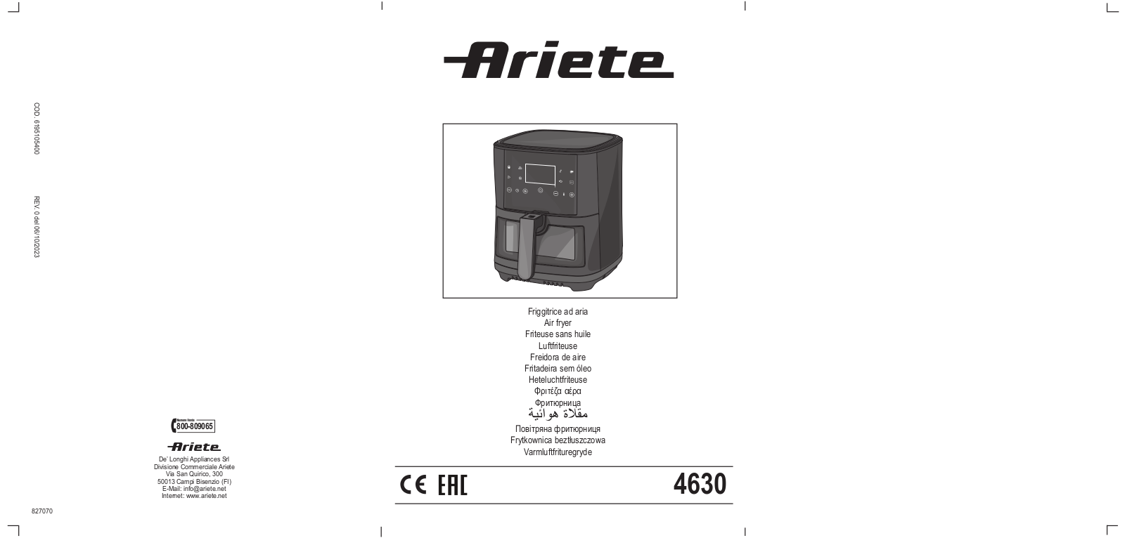 Ariete 4630 User guide - ManualMachine.com