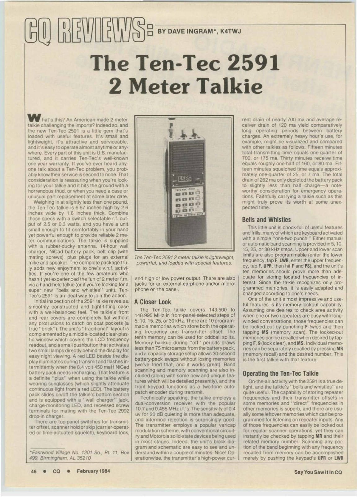 Ten-Tec 2591 review - ManualMachine.com