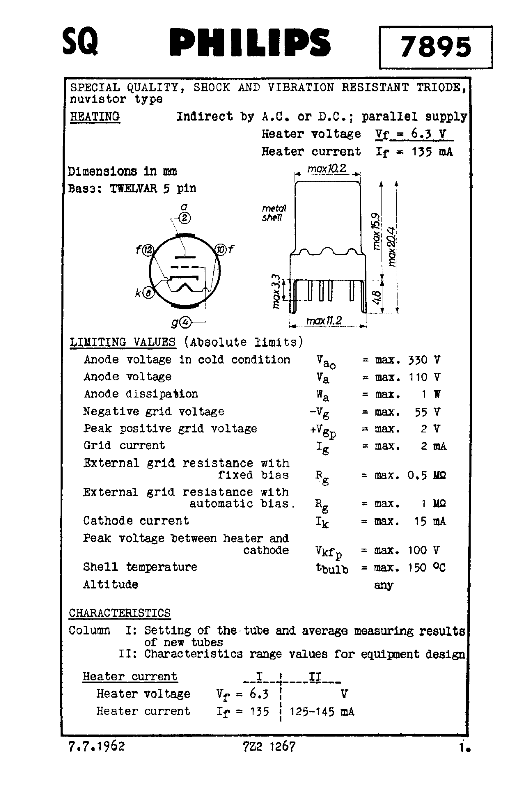 Philips 7895 DATASHEETS