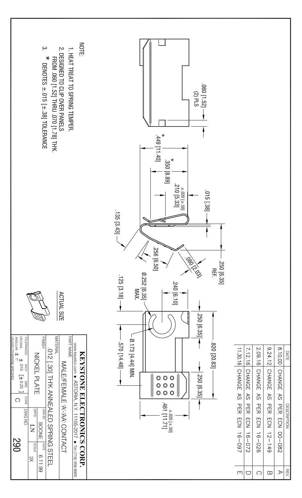 KEYSTONE KEYSTONE 290 Datasheet - ManualMachine.com