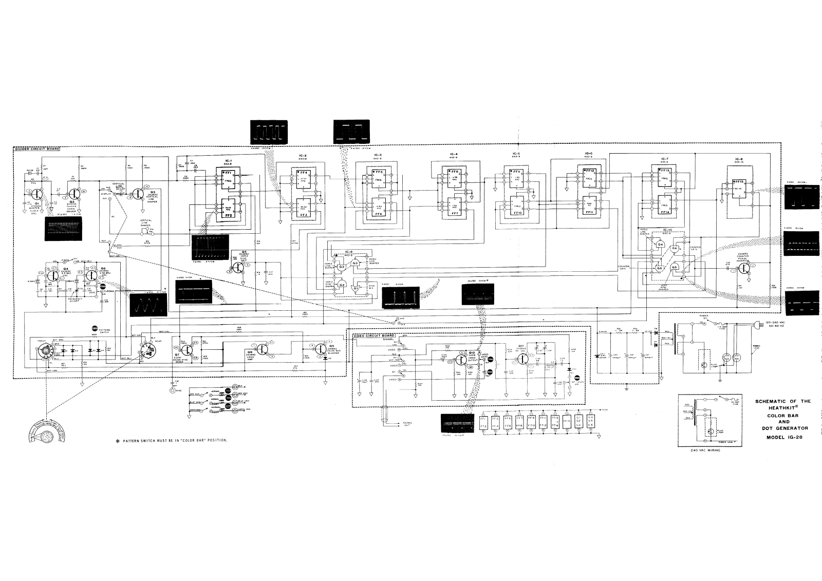 Heathkit IG-28 Schematic