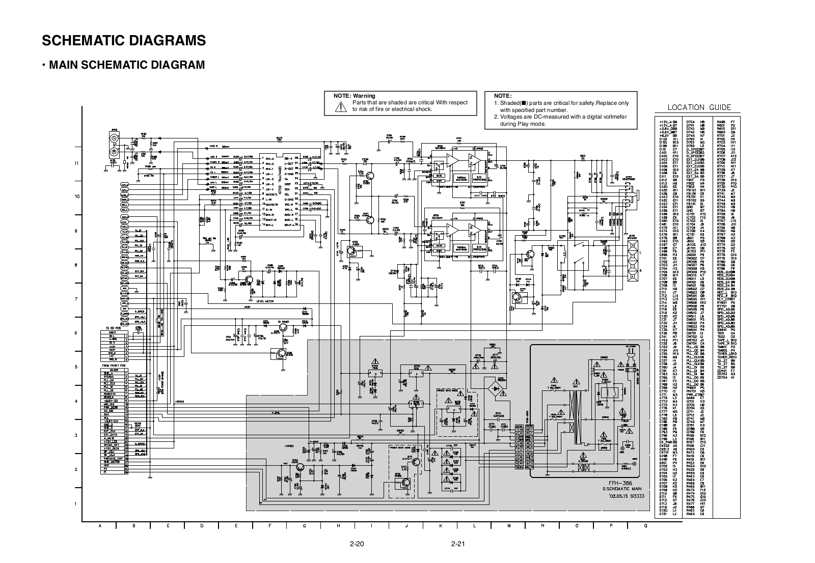 LG FFH V386A Diagram