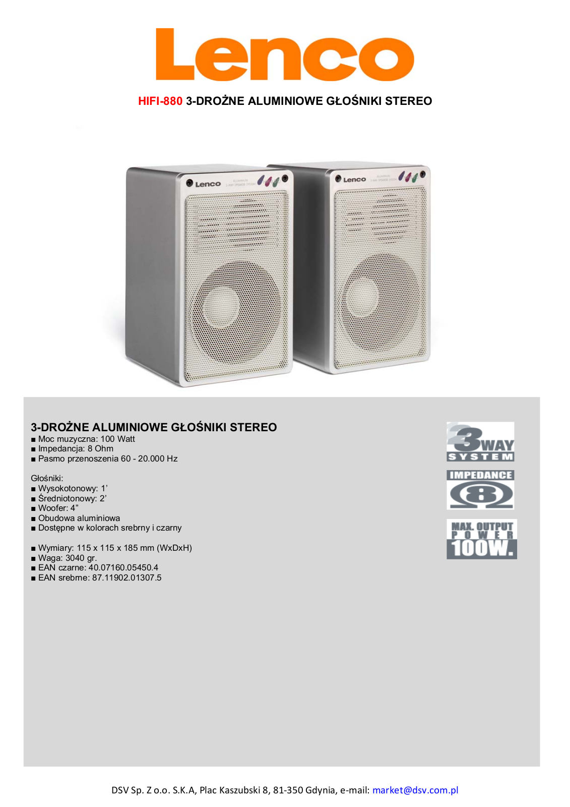 Lenco HIFI-880 BROCHURE