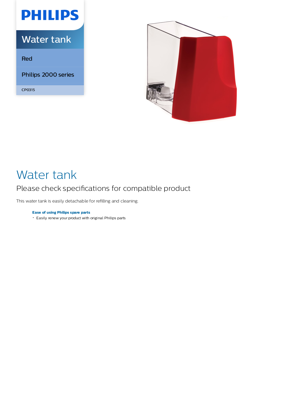 Philips CP0315/01 leaflet - ManualMachine.com