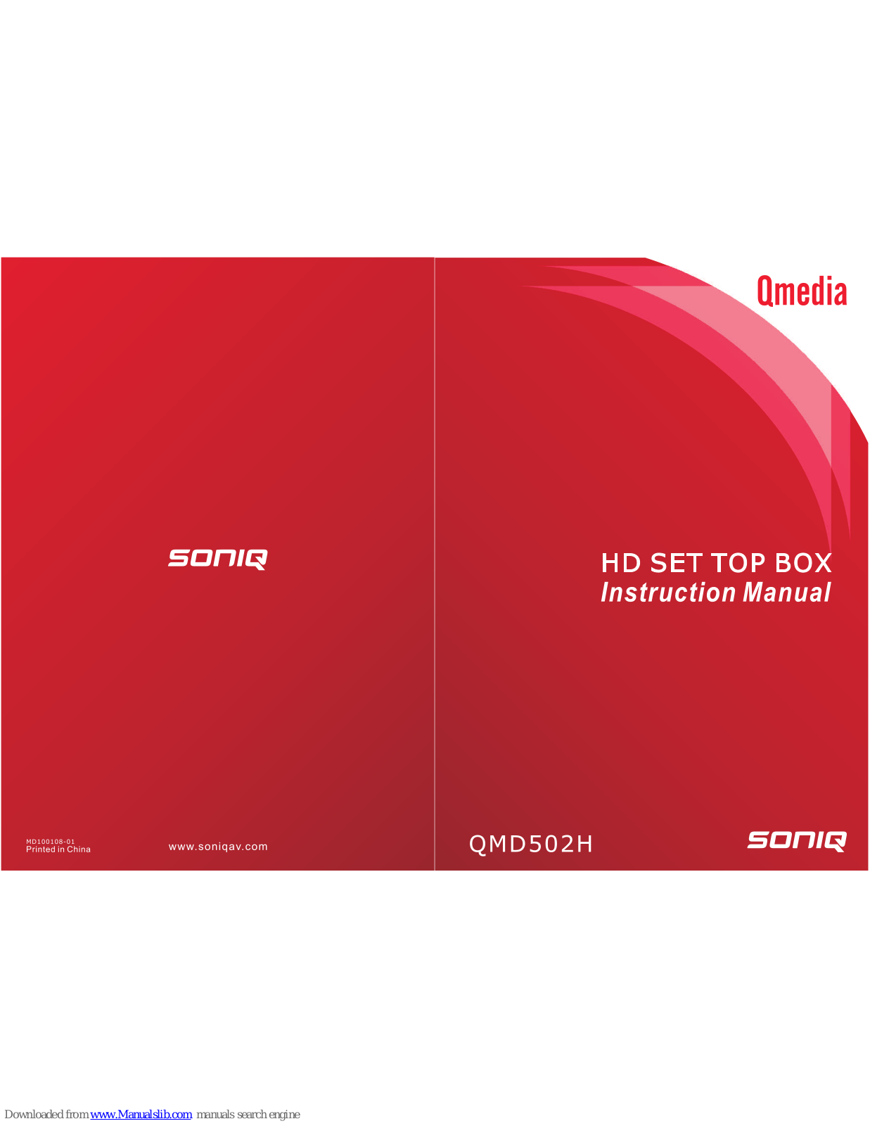 SONIQ Qmedia QMD502H Instruction Manual