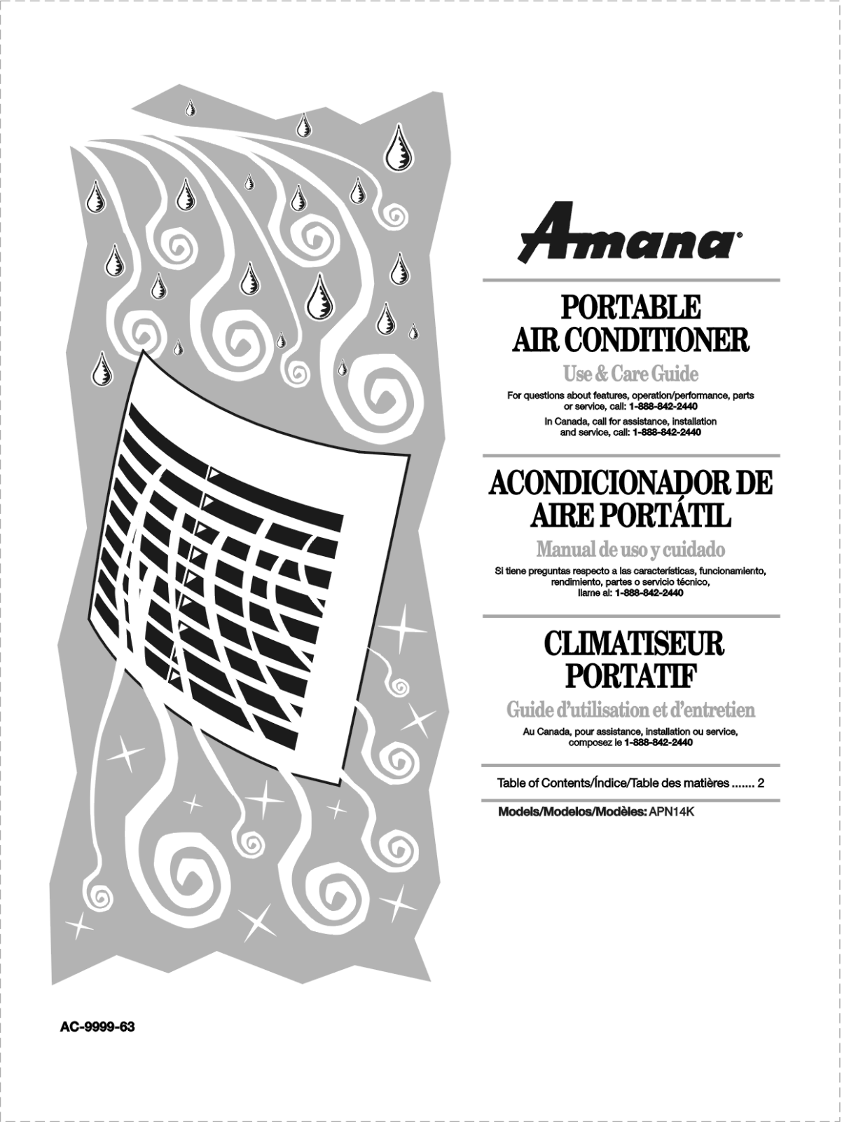 Amana APN14K Use and care book manual