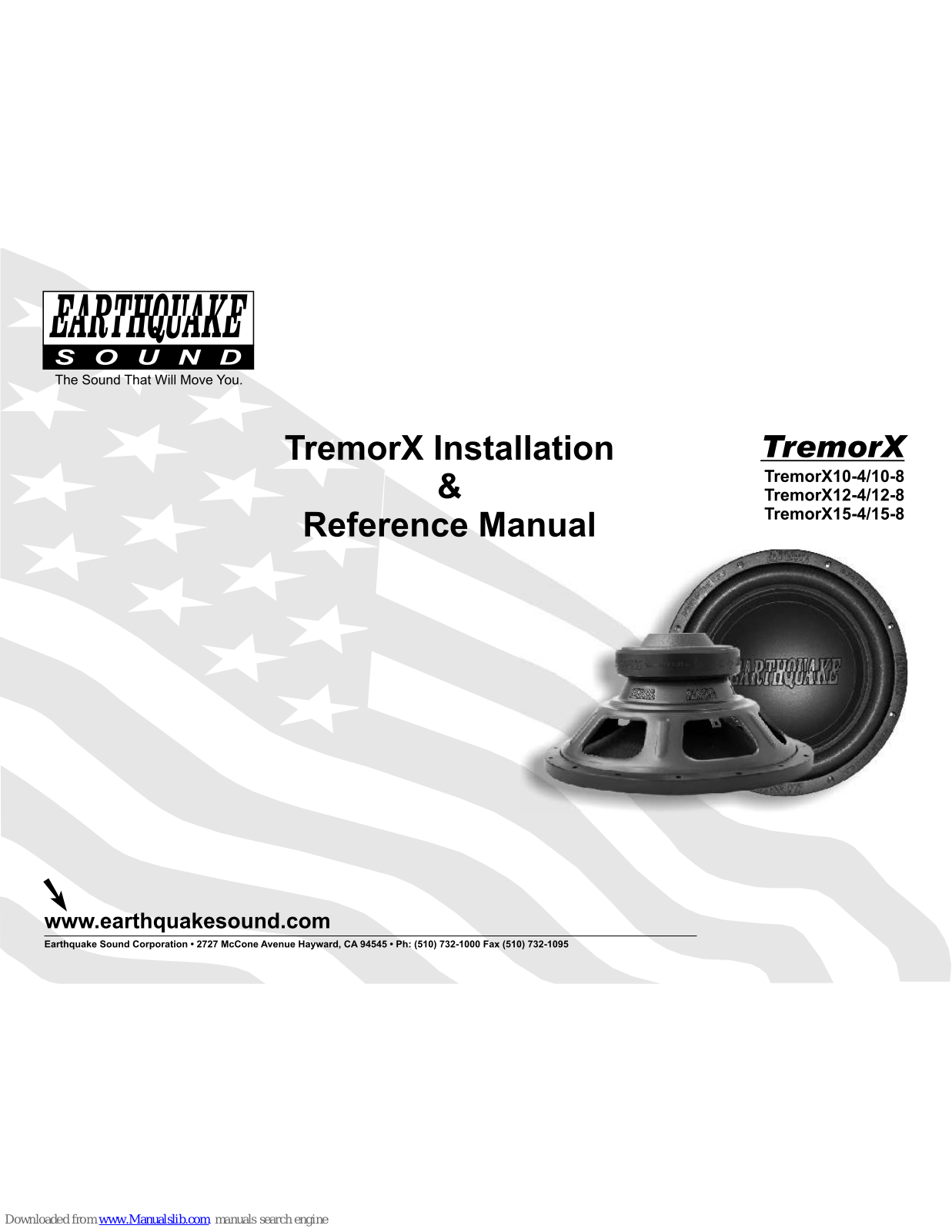 EarthQuake Thermo-rX-10-8, Thermo-rX-15-4, Thermo-rX-12-4, Thermo-rX-12-8, Thermo-rX-15-8 Installation & Reference Manual