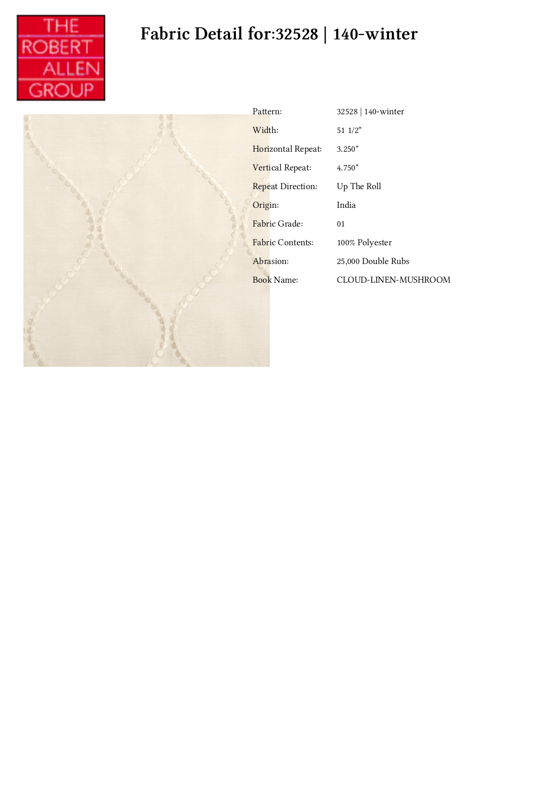 Duralee CRAL6136 Specifications - ManualMachine.com
