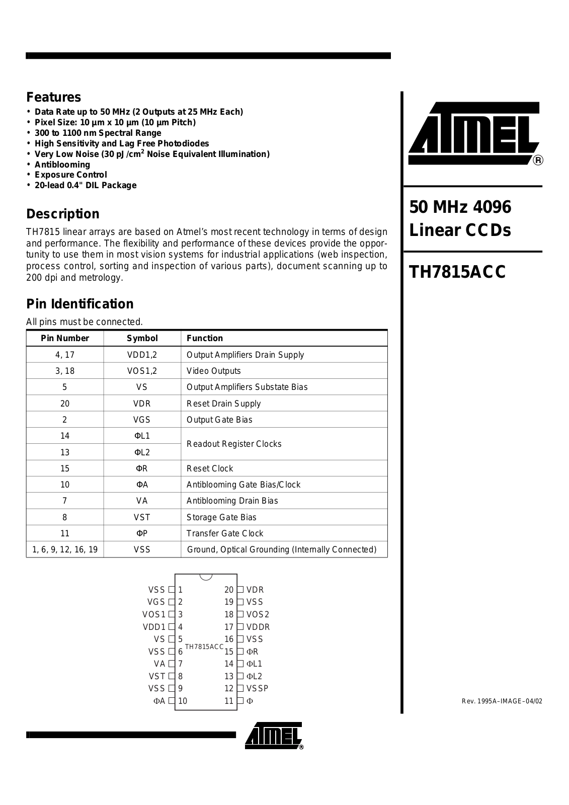 Rainbow Electronics TH7815ACC User Manual