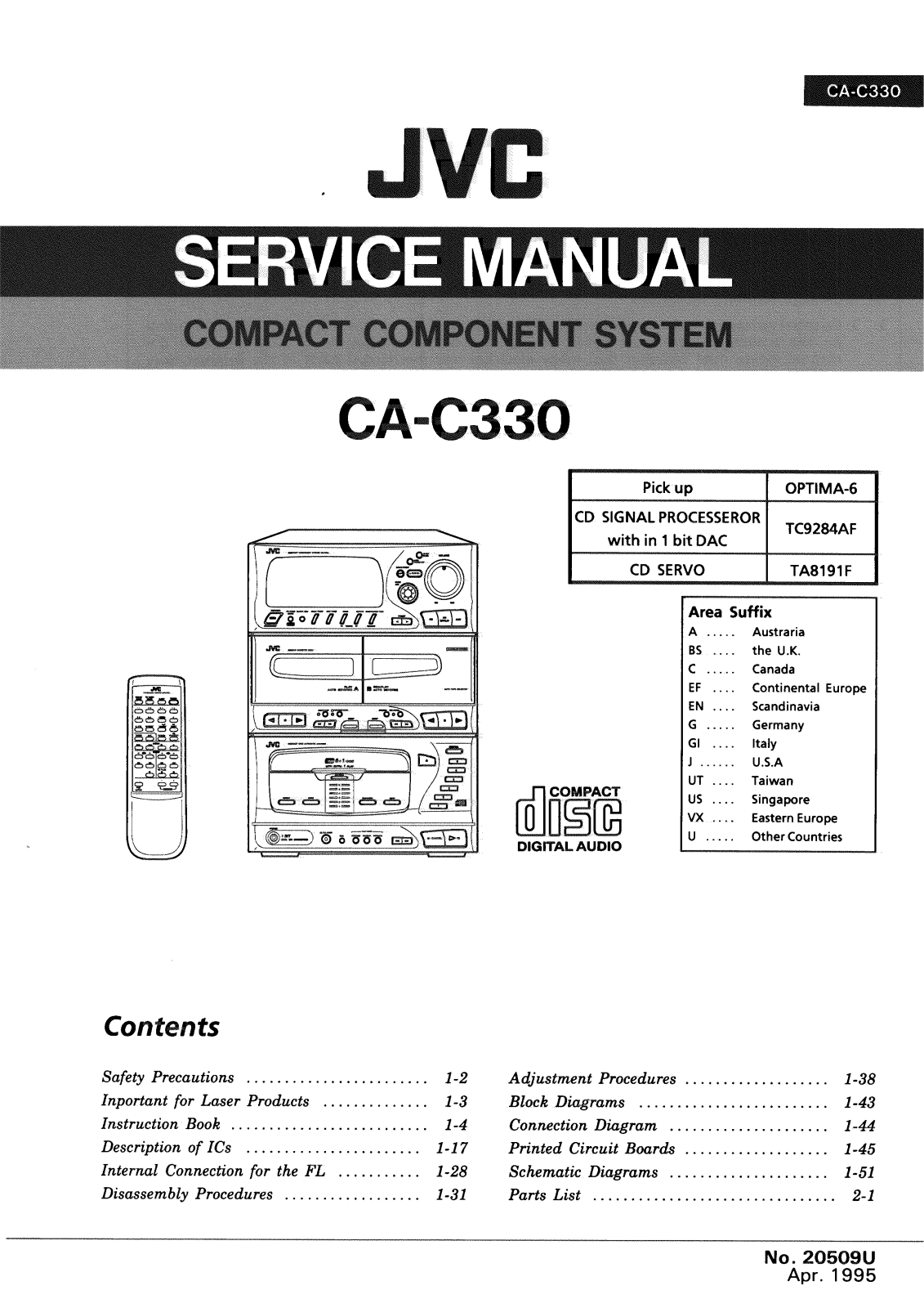 JVC CAC-330 Service manual