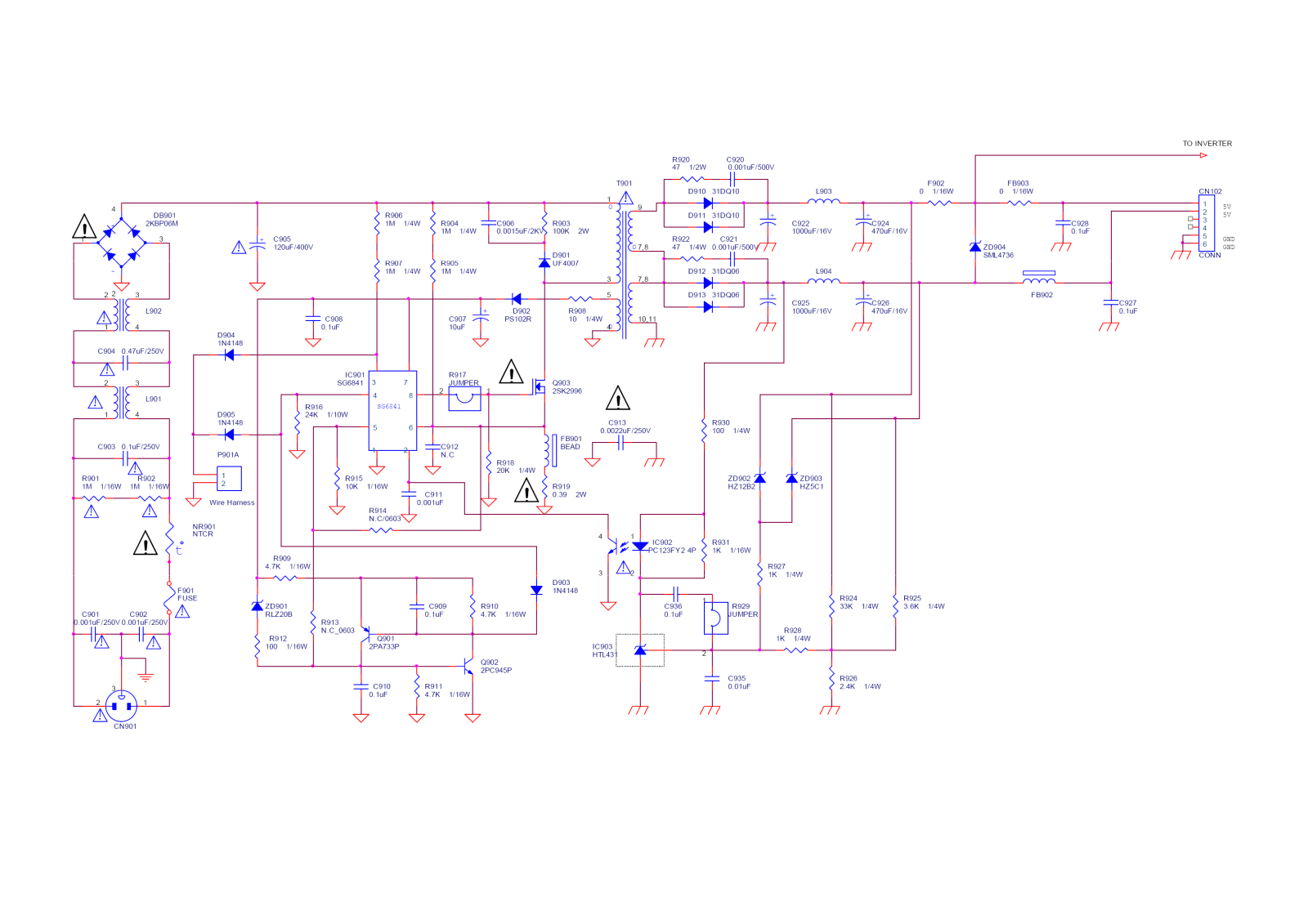 Victory Electronics 715L1013 schematic