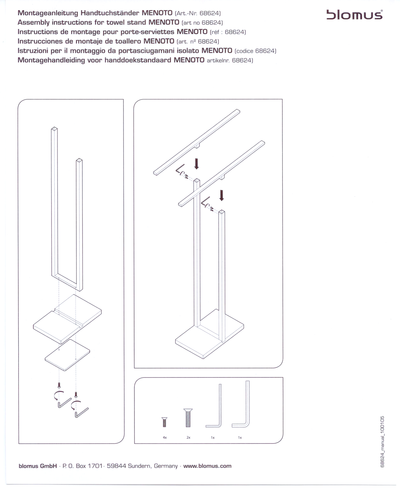 Blomus RY1874 Installation & Assembly - ManualMachine.com
