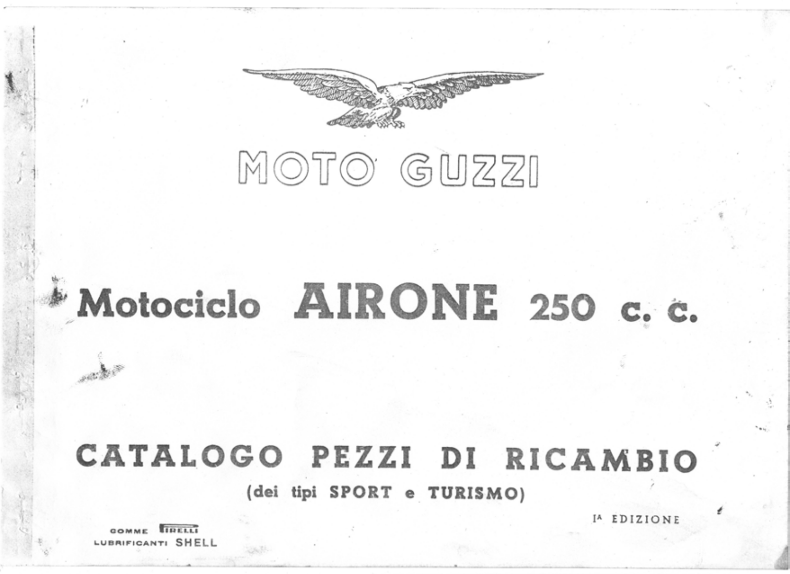 Moto Guzzi Airone 1ed 1949-2008 Parts List