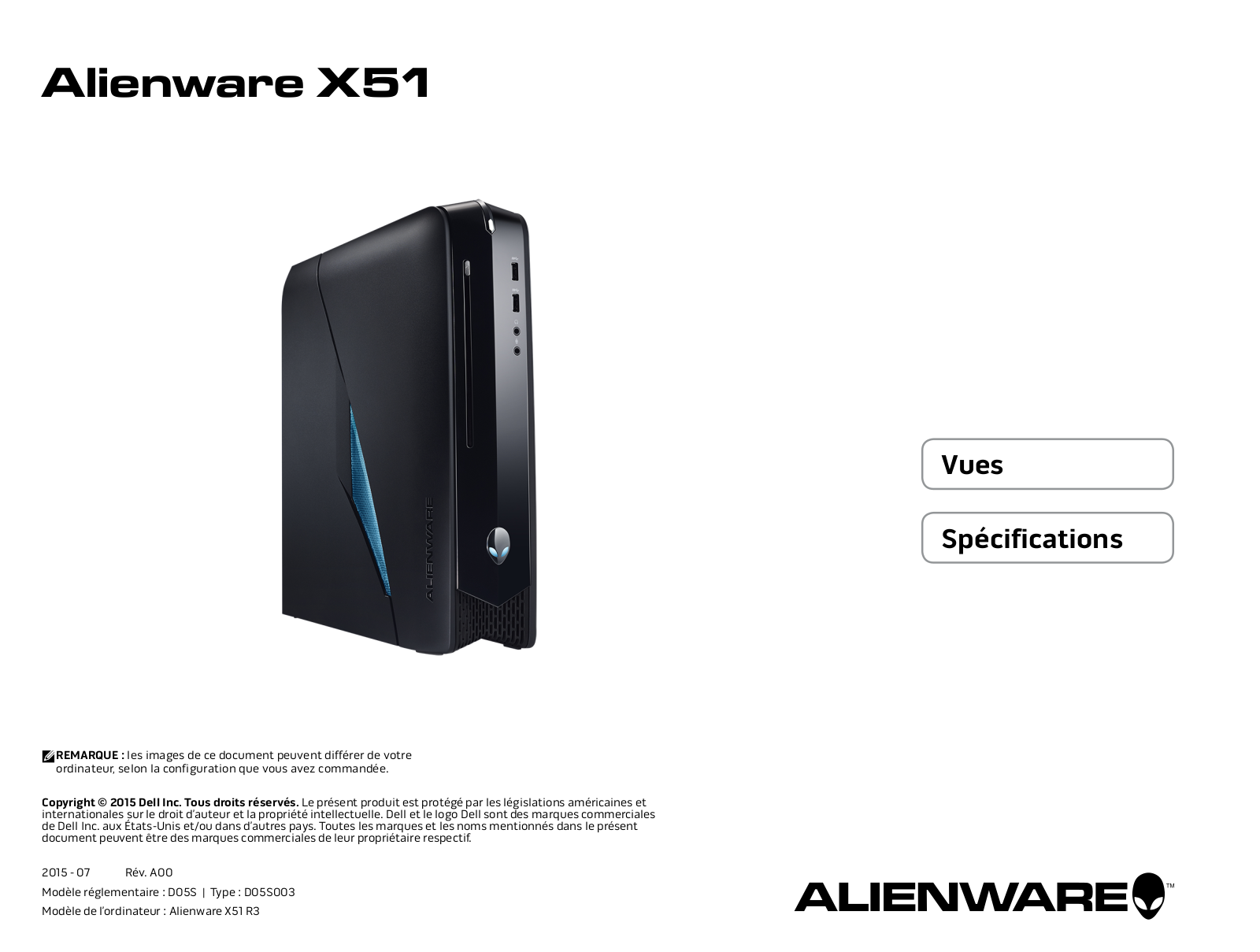 Dell Alienware X51 R3 User Manual