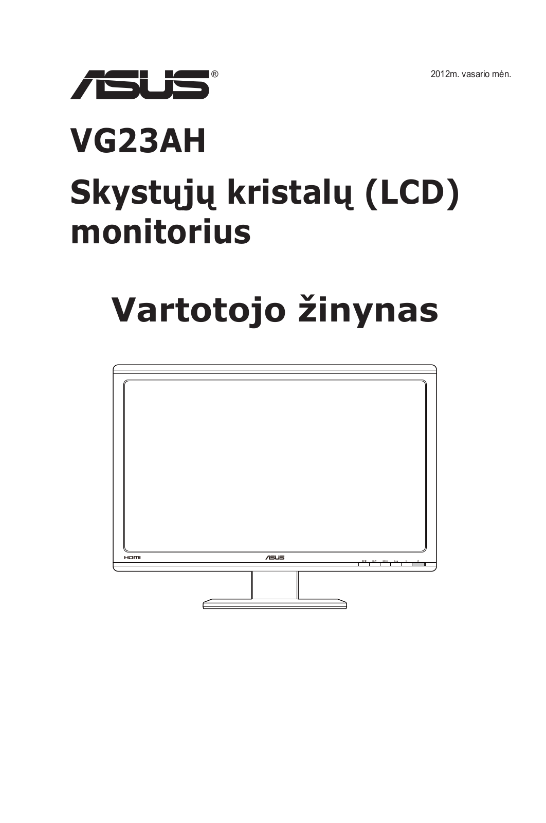 Asus VG23AH User Manual