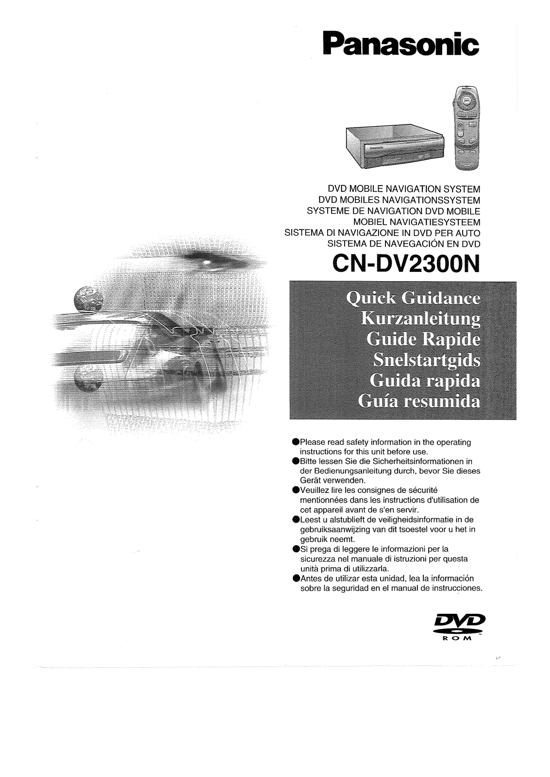 PANASONIC CN-DV2300 User Manual