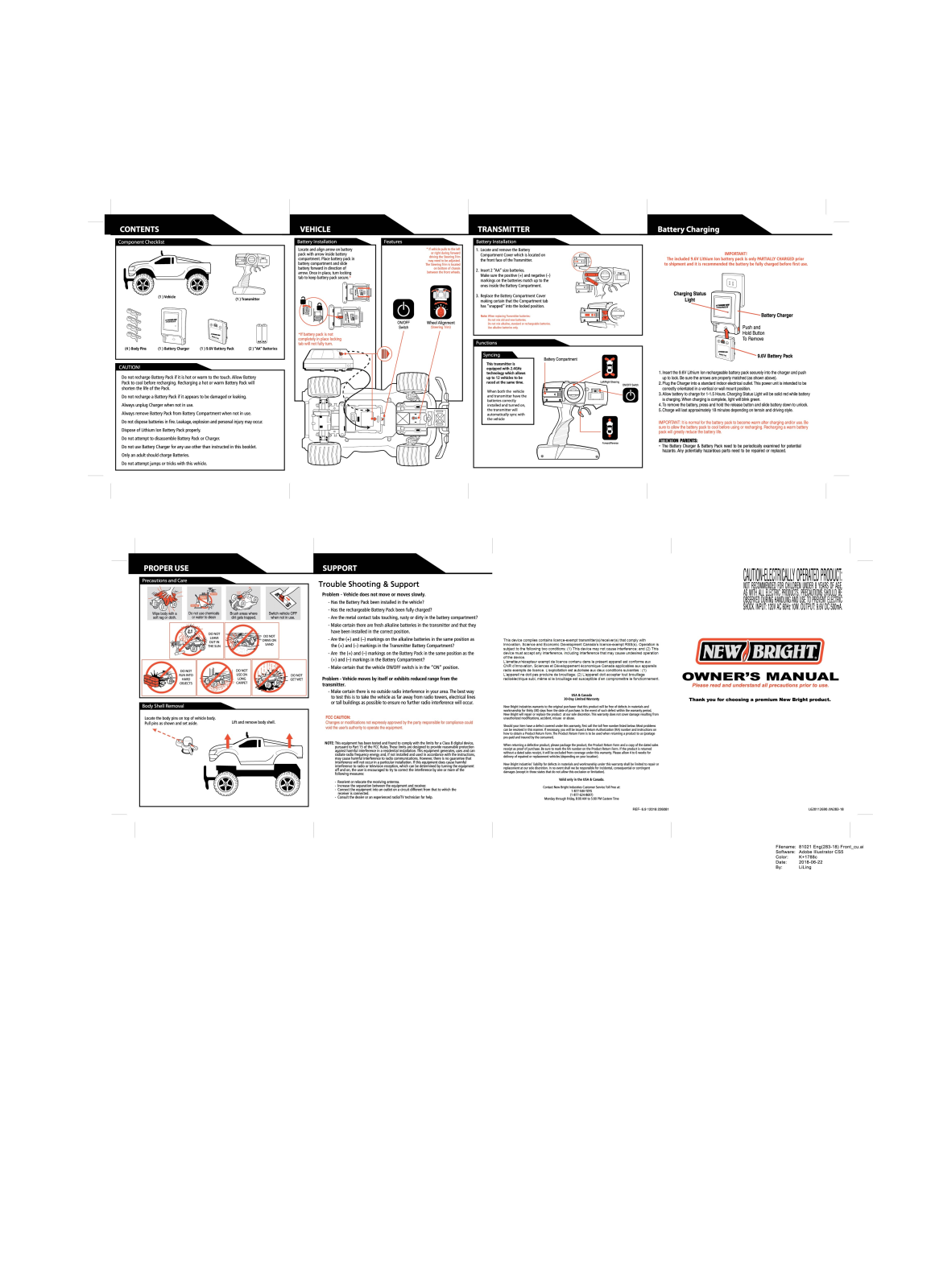 New Bright Co GR3B, GGH1B User Manual