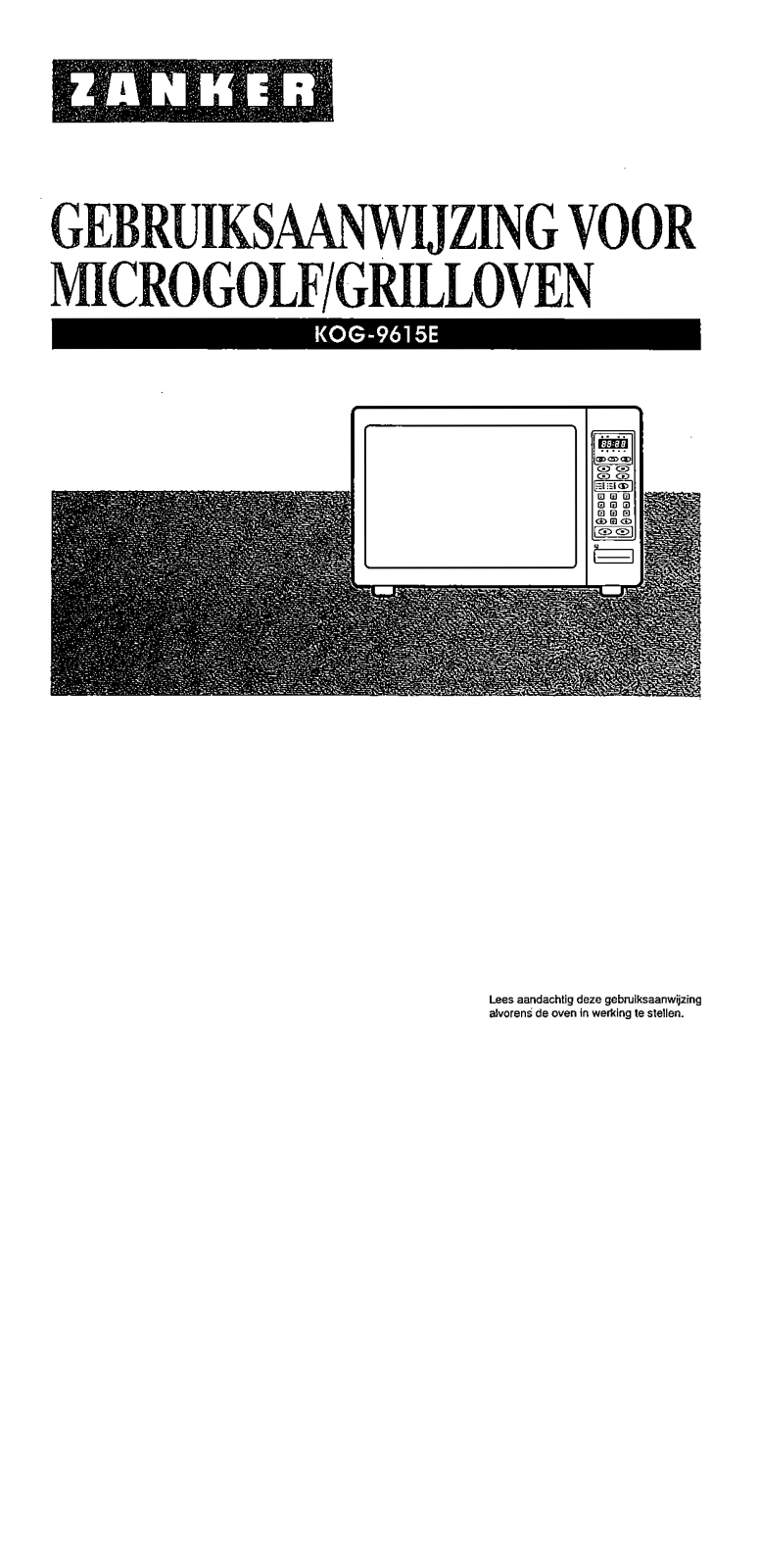 Zanker KOG9615E User Manual