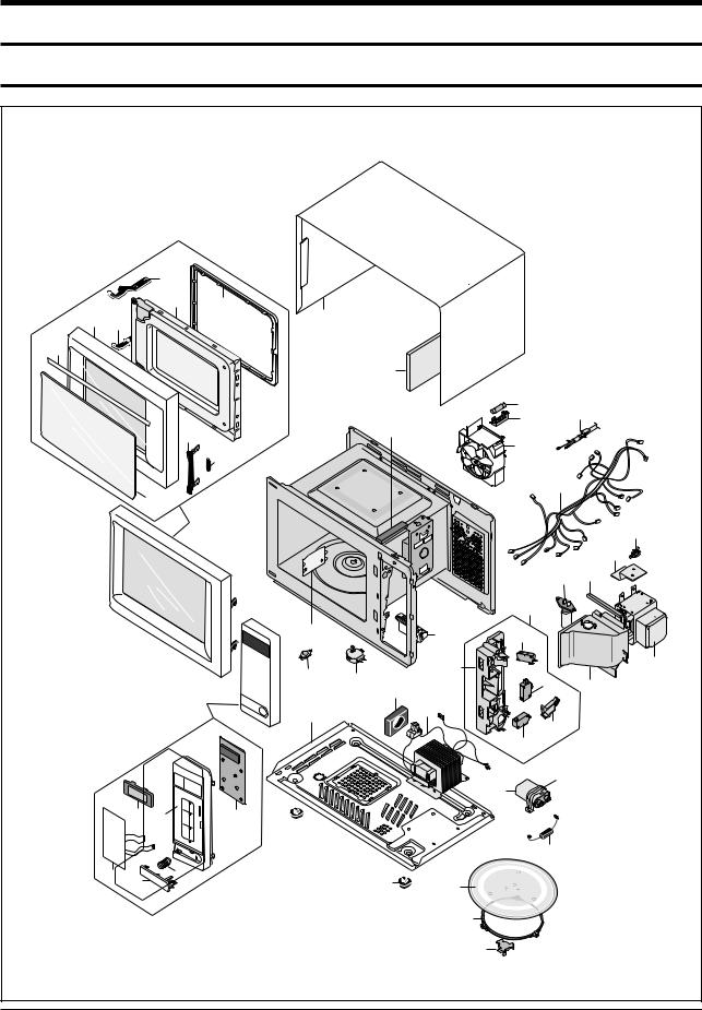 Samsung MW6574W, MW6574W-THT Expoioded View and Parts List