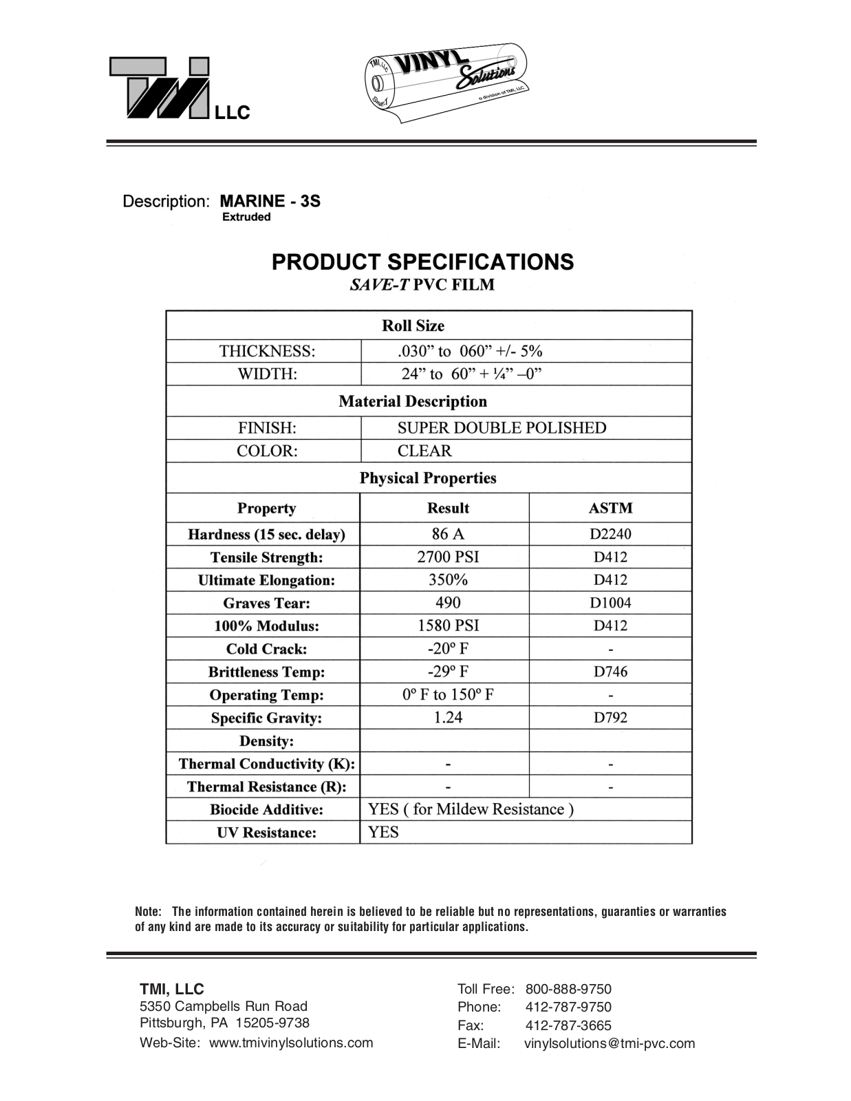 Tmi MARINE-3S User Manual