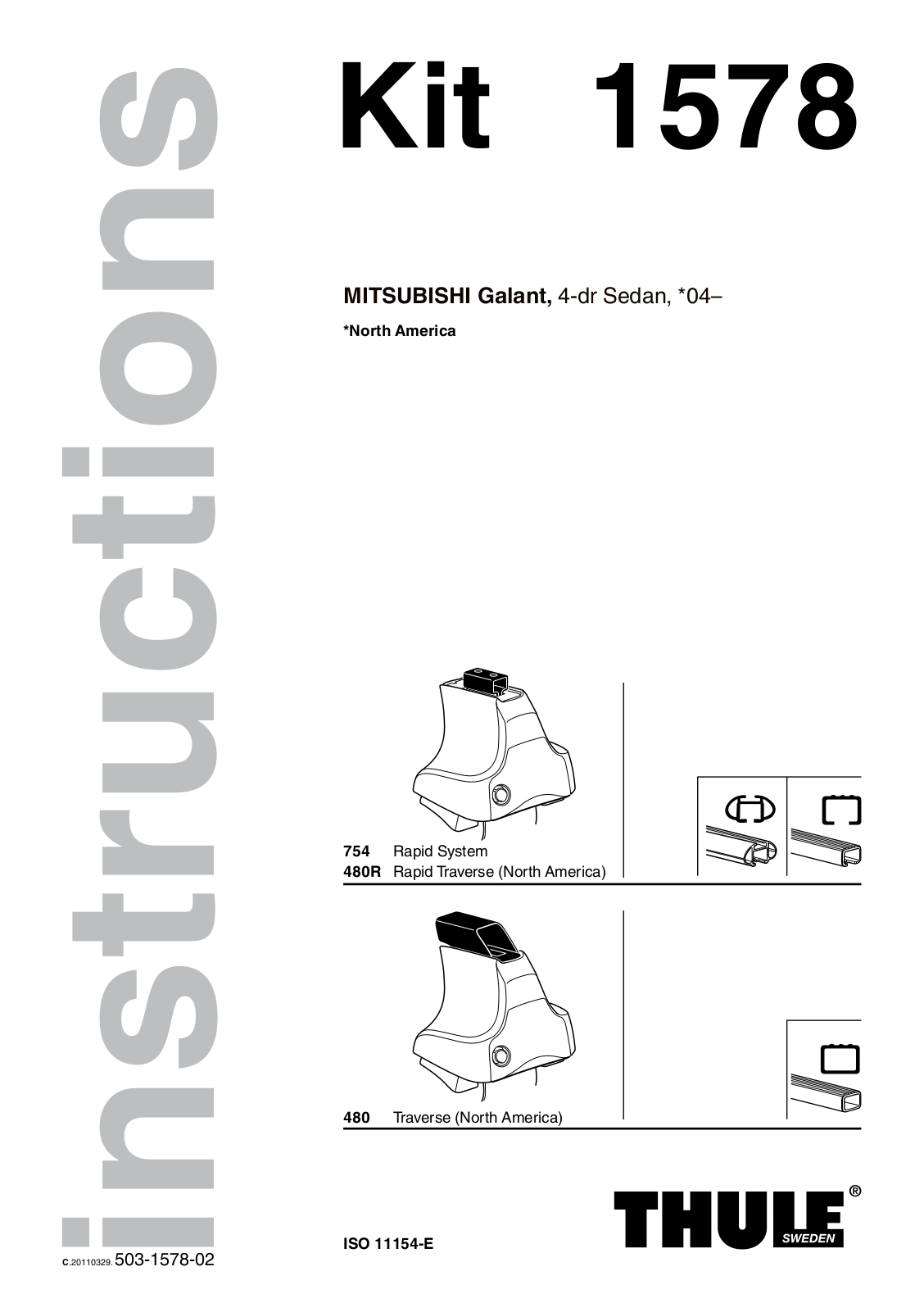 THULE 1578 User manual - ManualMachine.com