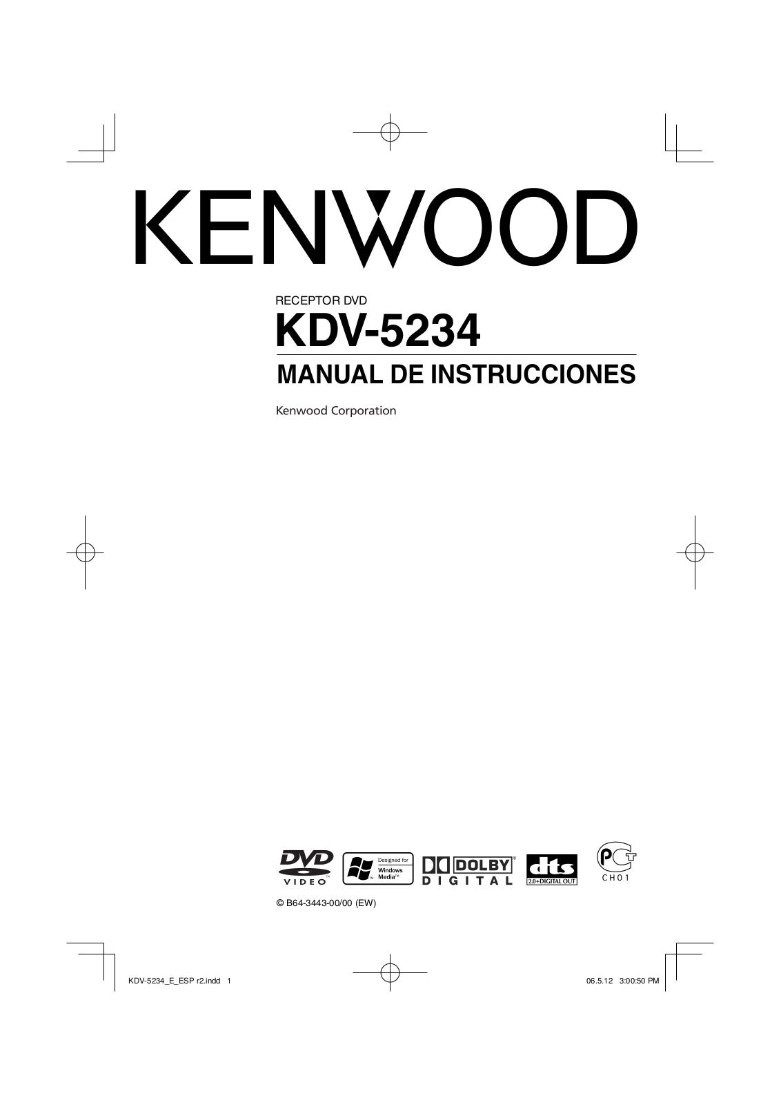 Kenwood KDV-5234 User Manual