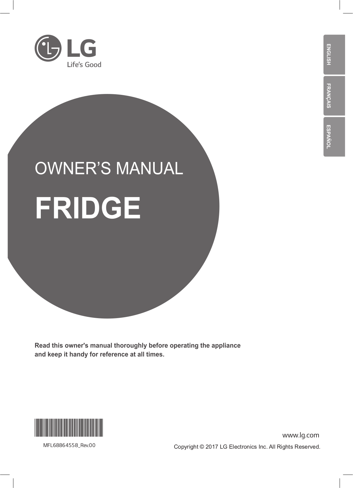 LG LL41SGP Owner's manual