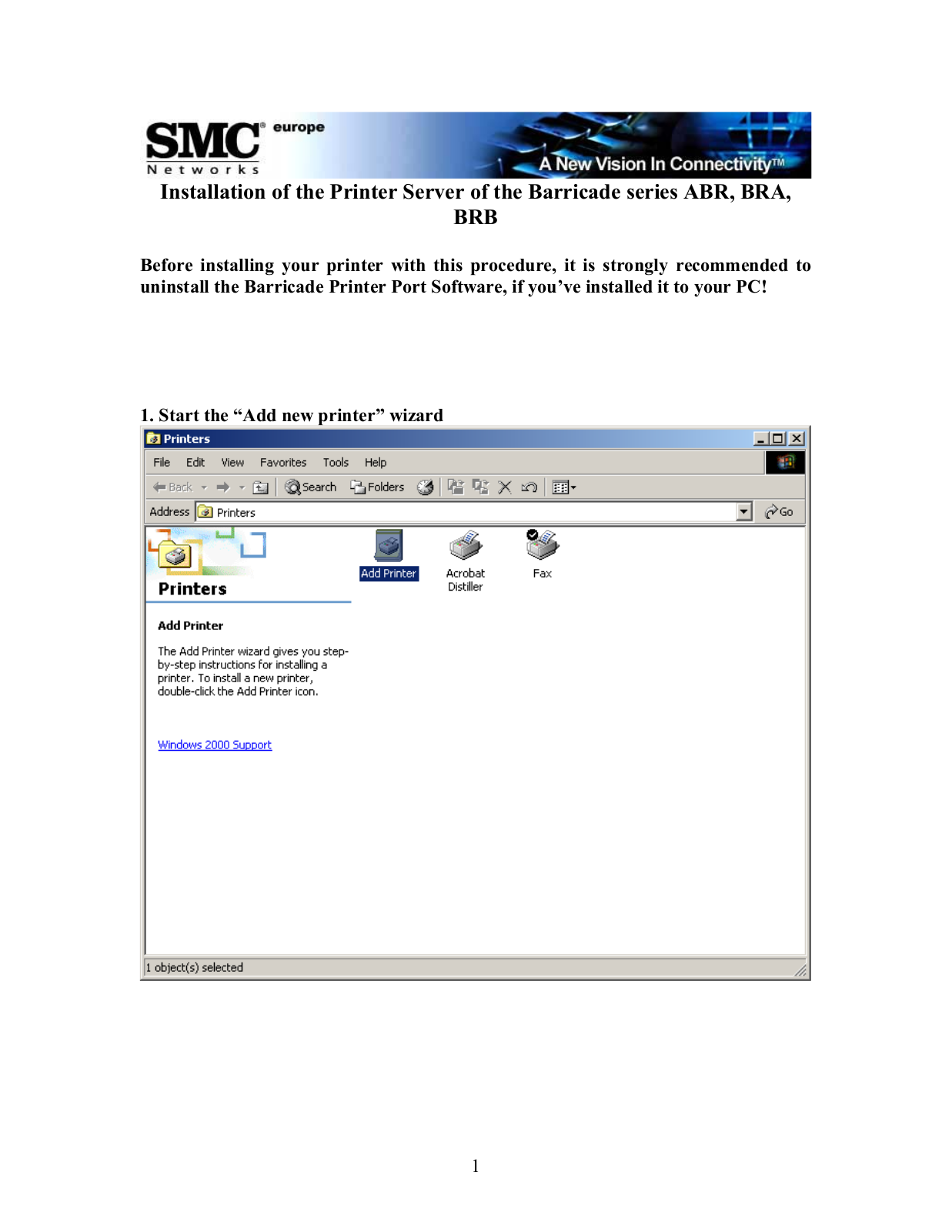 Smc 7004ABR Installation Guide