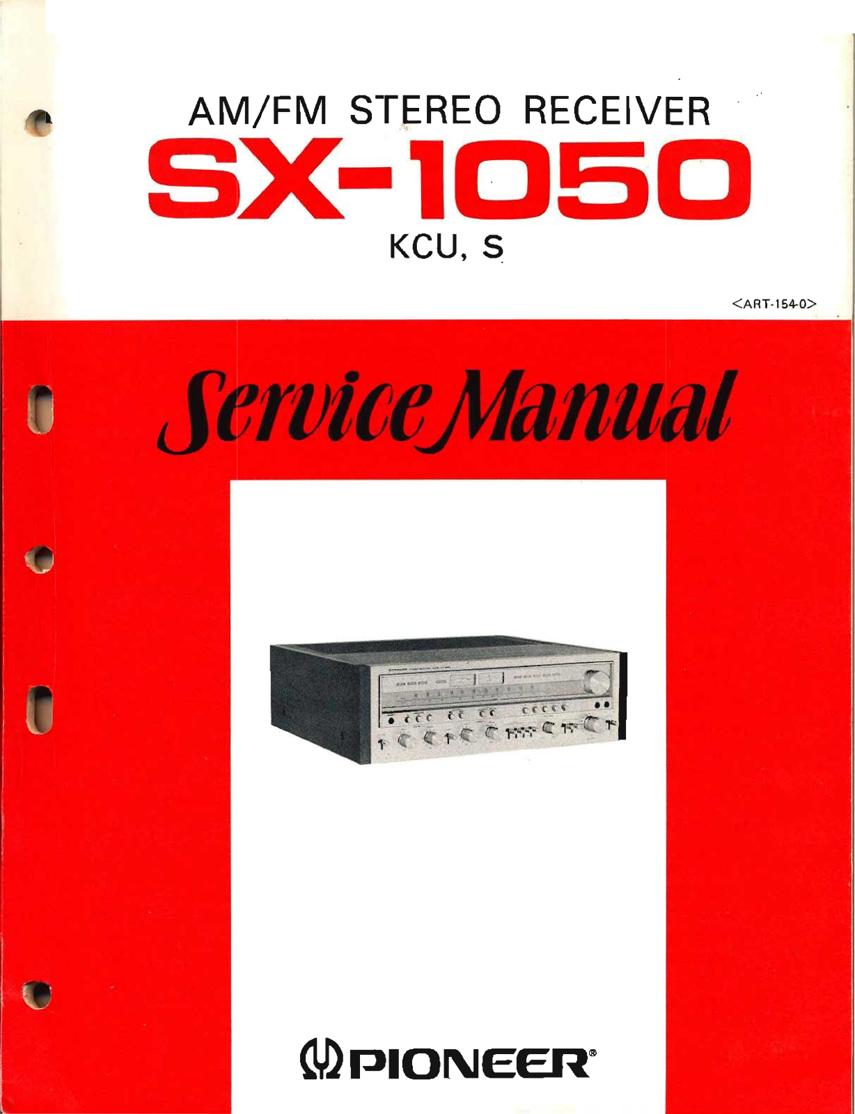 Pioneer SX-1050 Service Manual