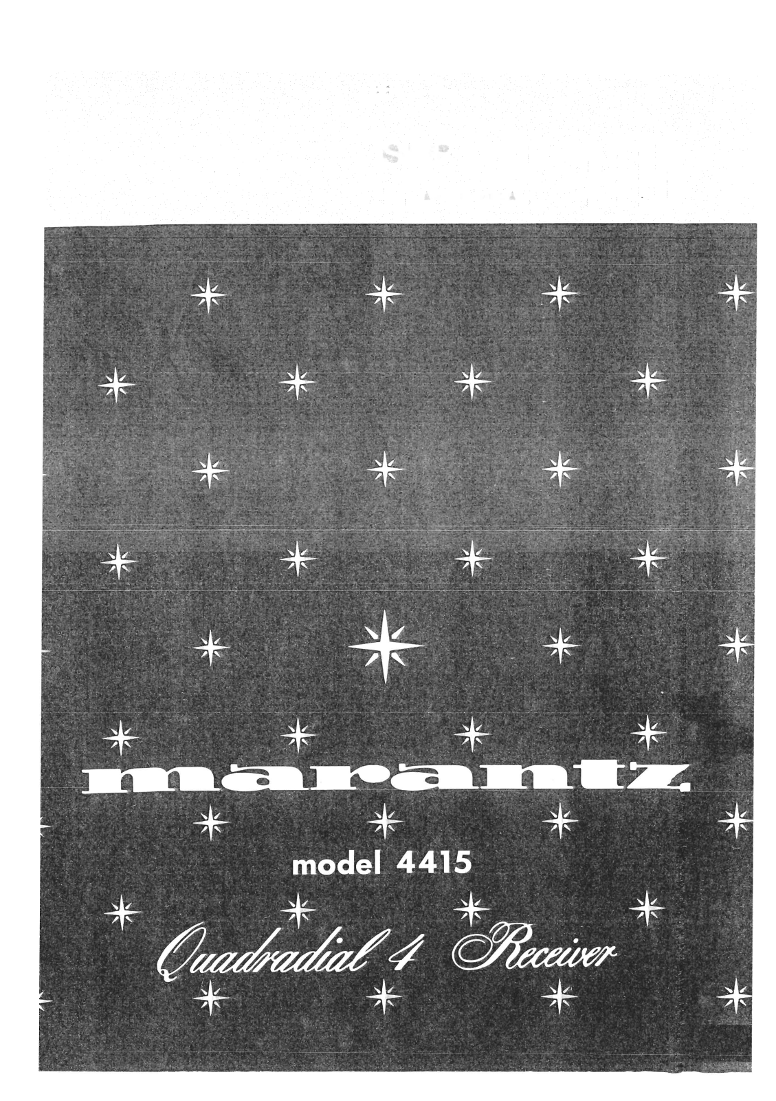 Marantz 4415 Service Manual