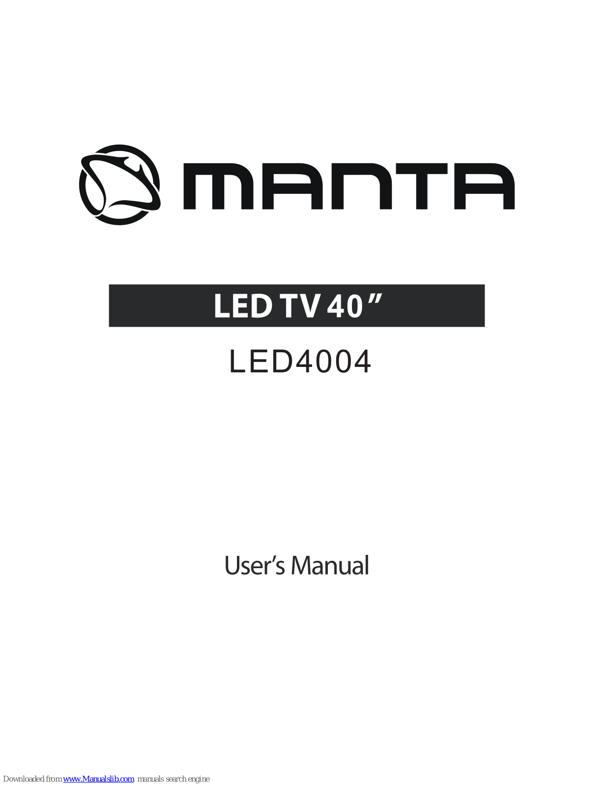 Manta LED4004, LED3204, LED4204 User Manual