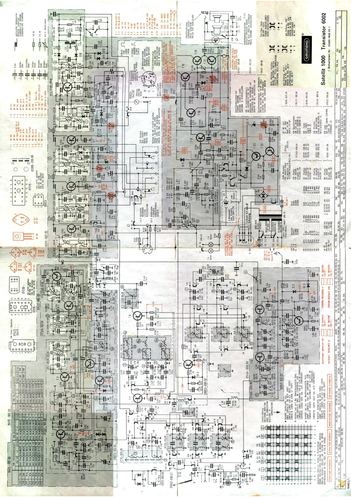 Grundig TR6002 Circuit diagram