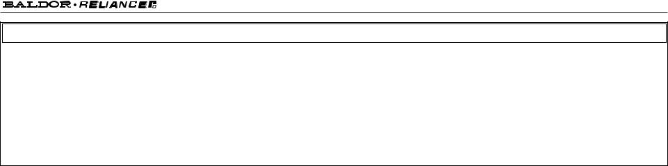 Baldor VEM4108T Product Information Sheet