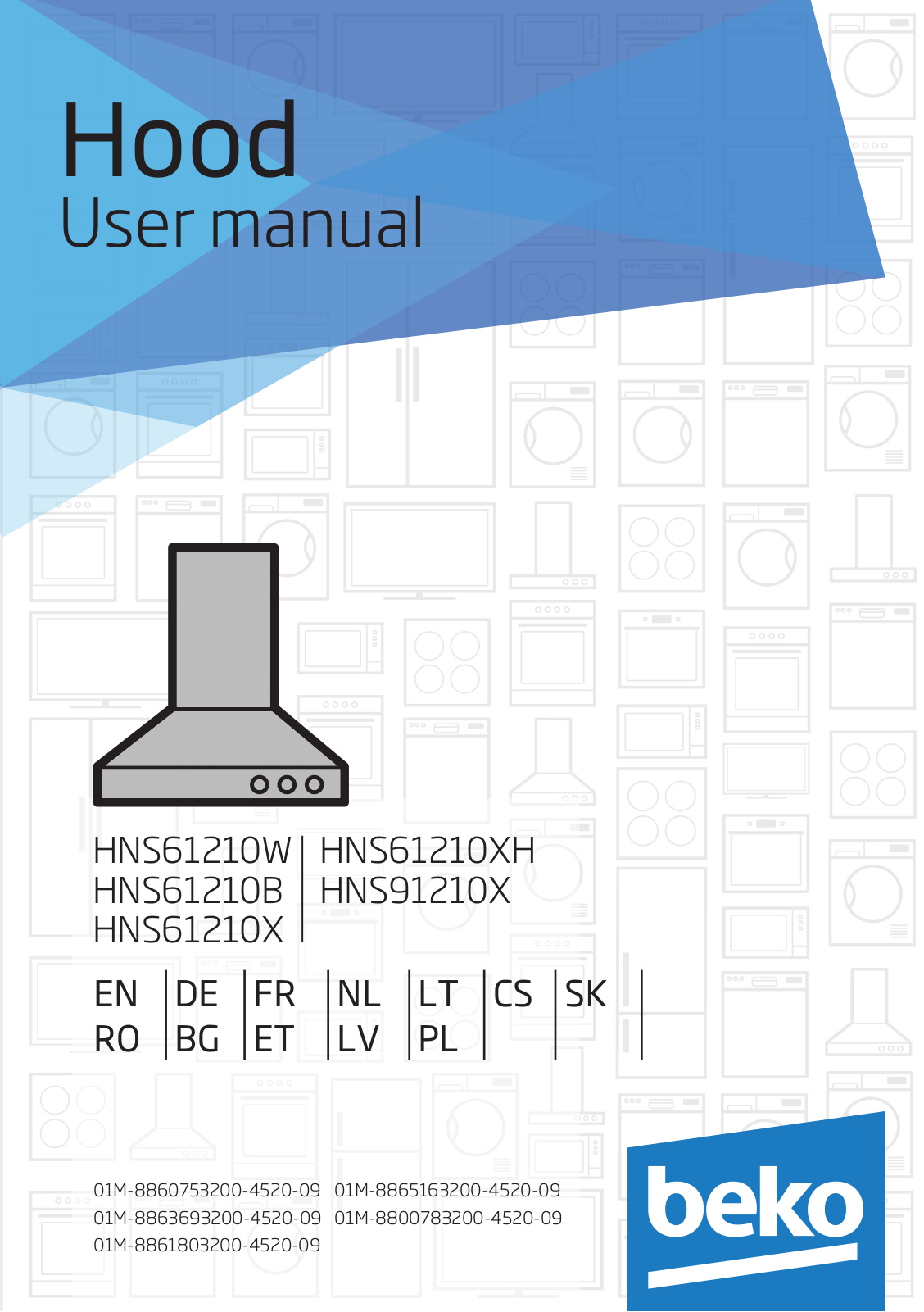 Beko HNS61210W, HNS61210B, HNS61210X, HNS61210XH, HNS91210X User manual