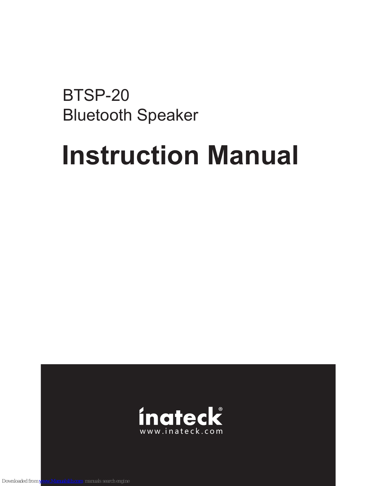 Inateck BTSP-20 Instruction Manual