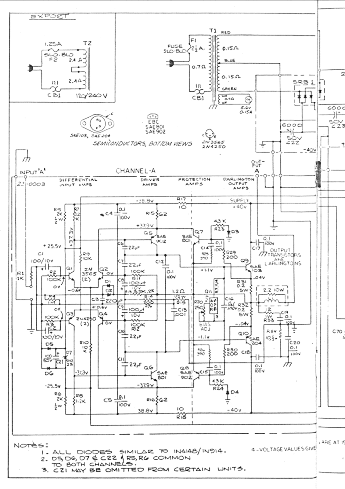 SAE XXXI-B Schematic