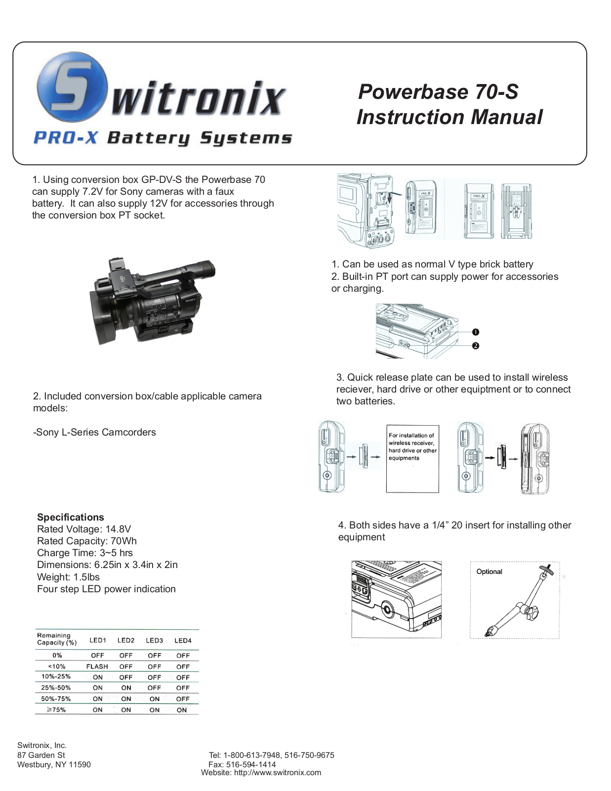Switronix Powerbase 70-S Users Guide - ManualMachine.com