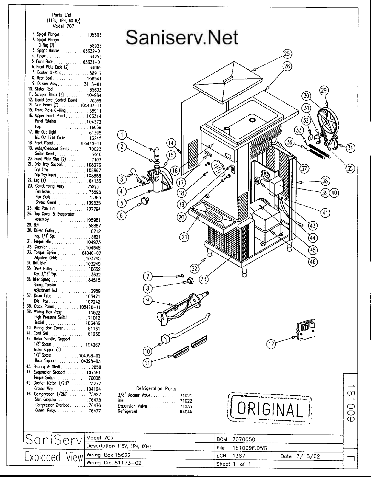 Toledo 707 Parts Diagram