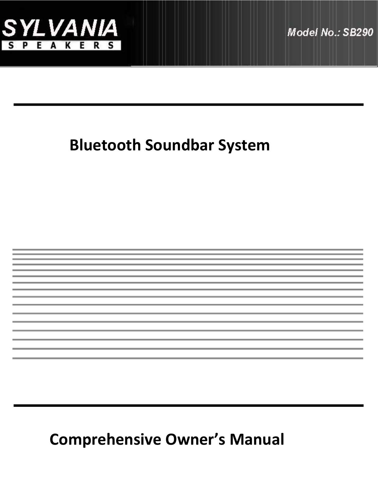 Curtis SB290 User Manual