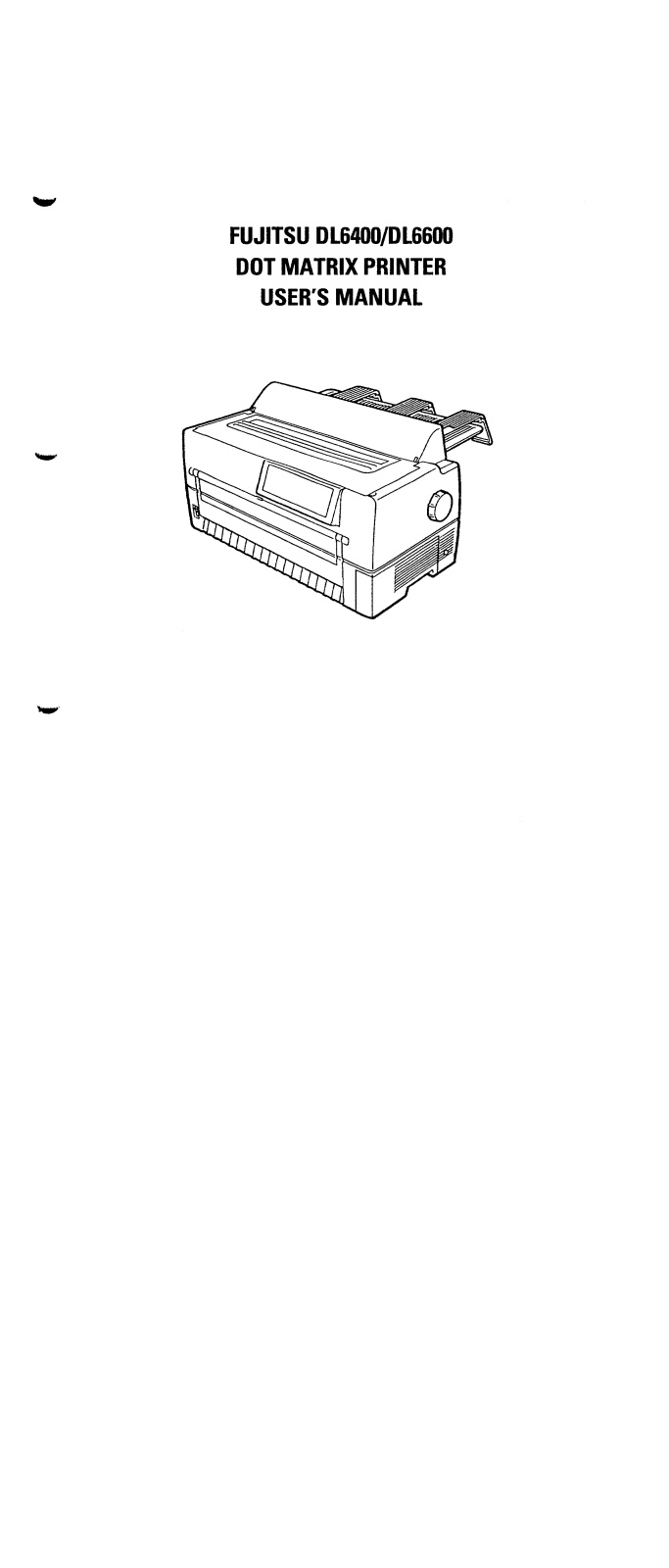 Fujitsu DL6400, DL6600 User Manual