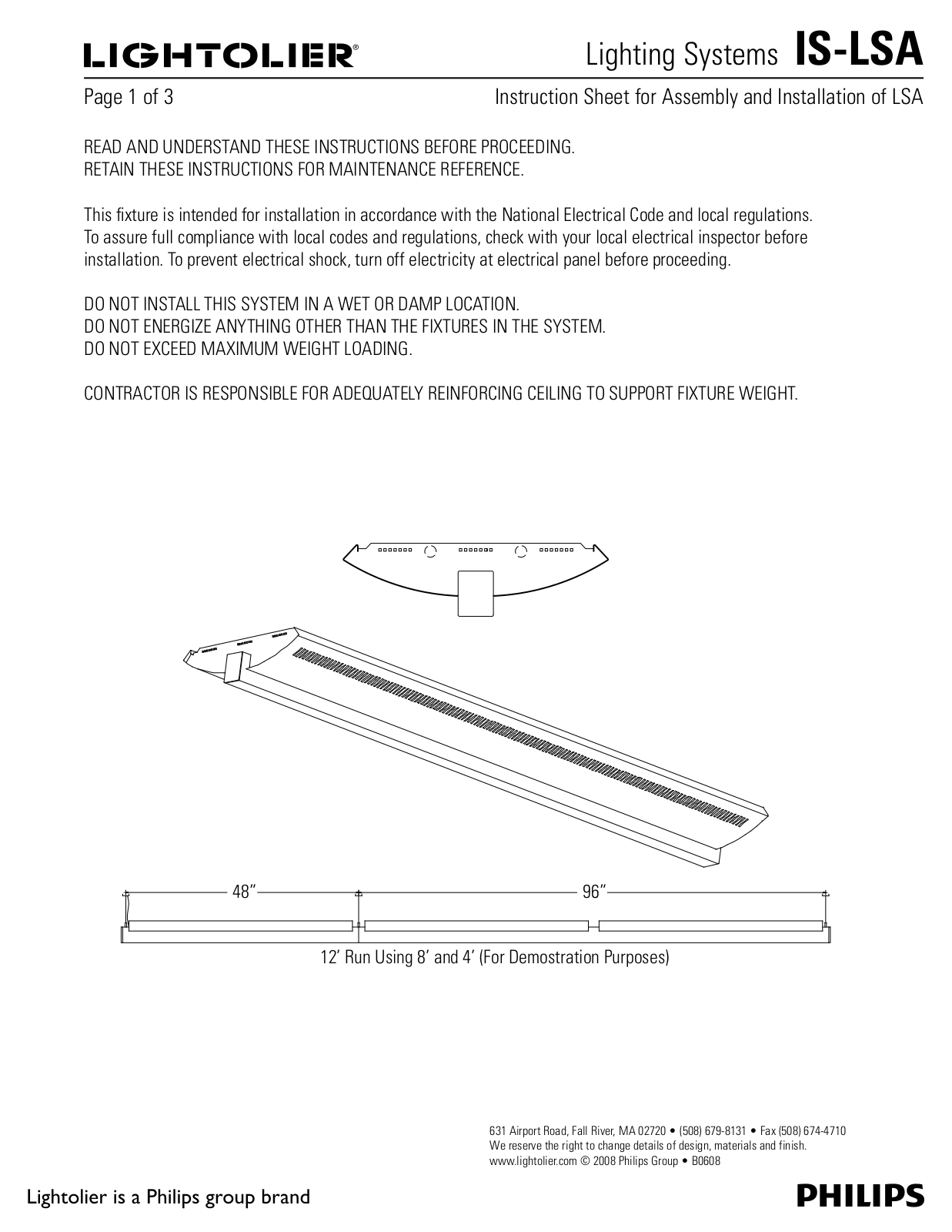 Lightolier IS-LSA User Manual