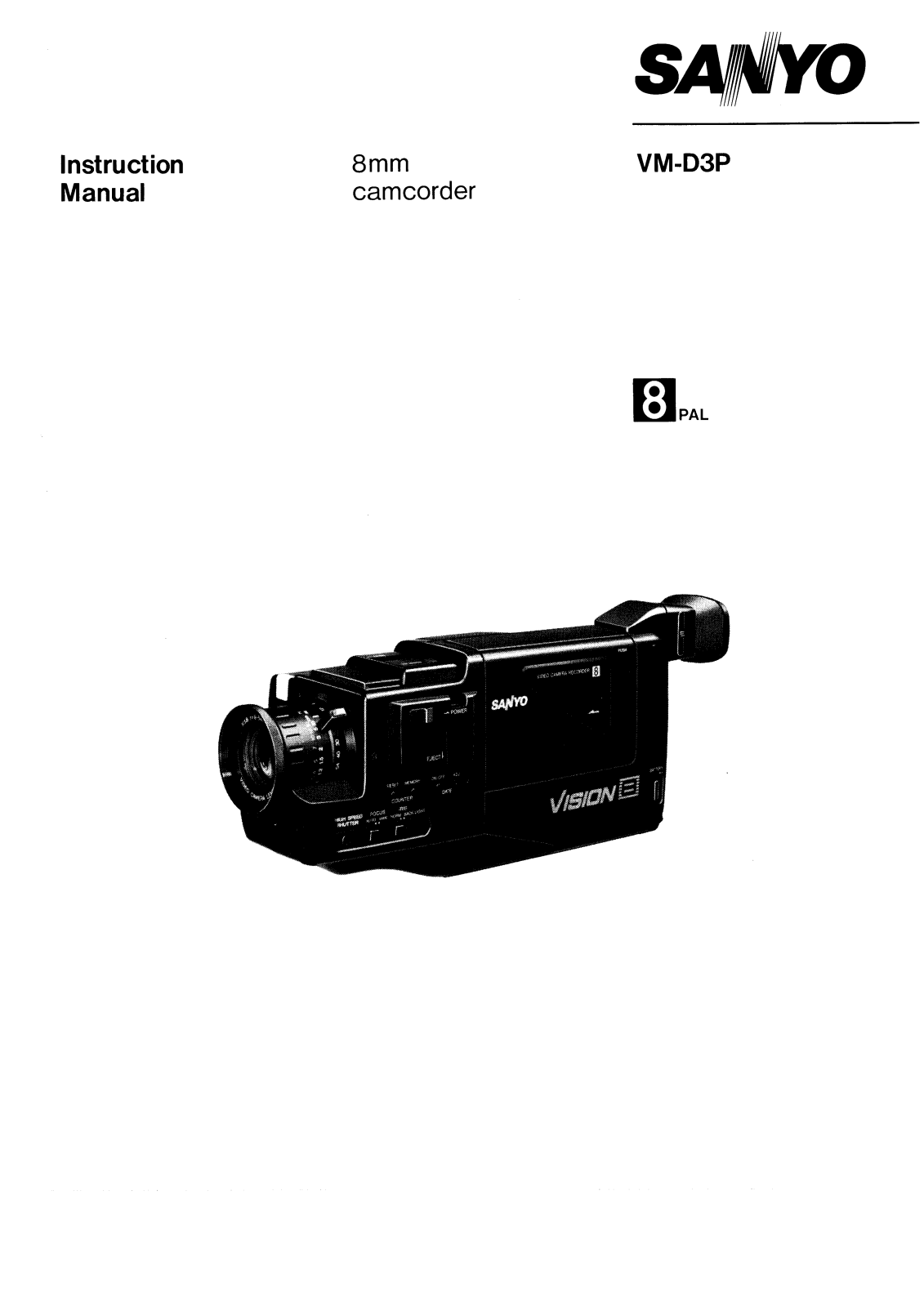 SANYO VM-D3P User Manual